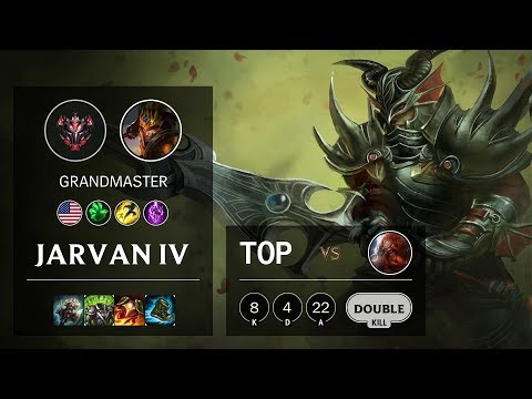 Jarvan IV Top vs Gragas - NA Grandmaster Patch 10.6