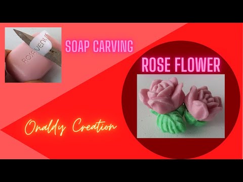 SOAP CARVING - ROSE FLOWER