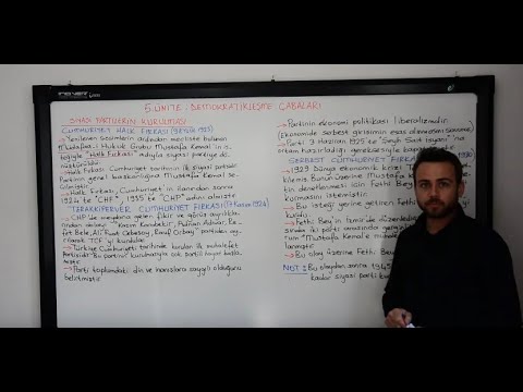 Aykut Gerekli 8- Atatürk İlke ve İnkılapları Demokratikleşme Çabaları Siyasi Partilerin Kurulması