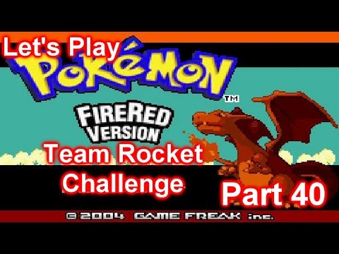 Let's Play Pokemon Firered 'Team Rocket Challenge' Part 40 - Going Prehistoric