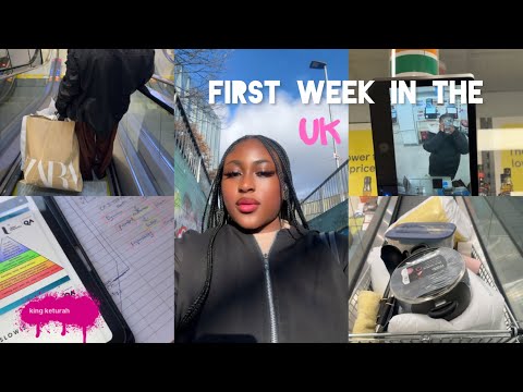 Vlog: First Week In The Uk 🇬🇧 As An Intentional Student | First Day Of School, Settling in & More…..