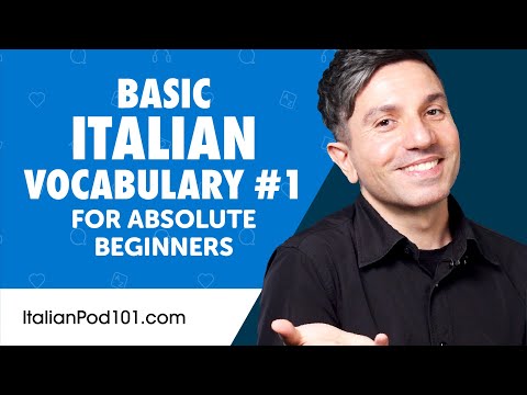 Learn Basic Italian Vocabulary for Daily Life #1