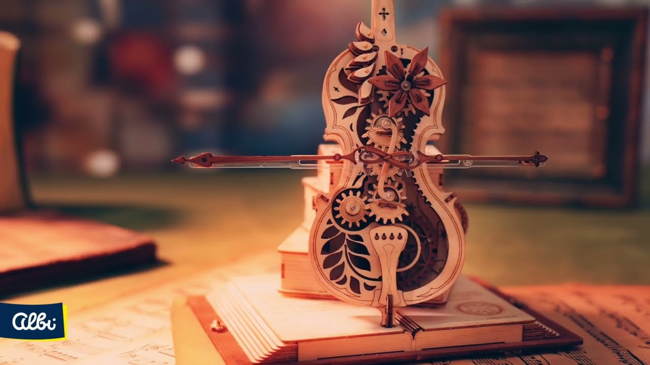 Drewniane modele 3D – Pozytywka. Wiolonczela