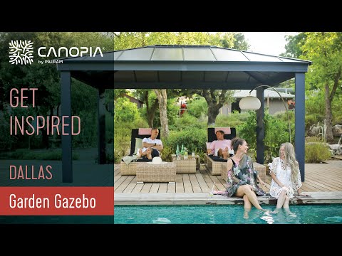 Paviljong Canopia by Palram Dallas Antracitgrå