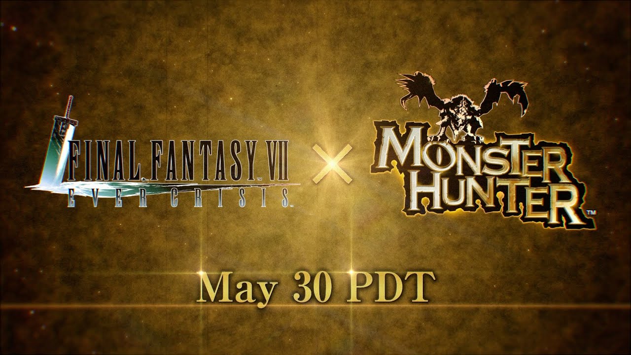 Colaboração entre FFVII EVER CRISIS e Monster Hunter começa hoje (30 de maio)!