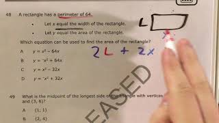 NC Math 1 Released question 48 (released 2018 - 2019)