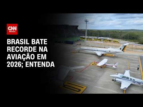 Aviação brasileira atinge recorde de 54,9 milhões de passageiros em 2026 | CNN PRIME TIME