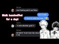 BakuDeku Gets Handcuffed For A Day Bkdk BNHA Texting Story