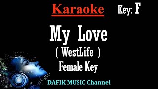Download lagu My Love (Karaoke) Westlife Woman/ Female key F Minus one/ No vocal  Low key mp3