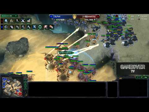HelloKitty vs Polt - PvZ - Akilon Wastes - Starcraft 2 HOTS