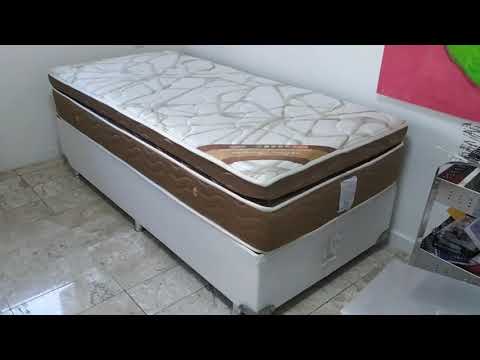 Cama box de solteiro 88x190x64cm
