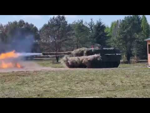LEOPARD 2 FIRING in ACTION