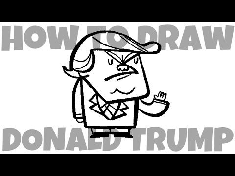 How to Draw Donald Trump - YouTube