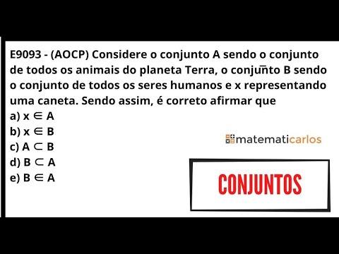 34. Conjuntos - Questão 9 de Concursos e Vestibulares - E9093