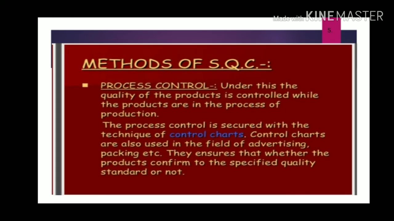 PPT on Statistical Quality Control 💻📝