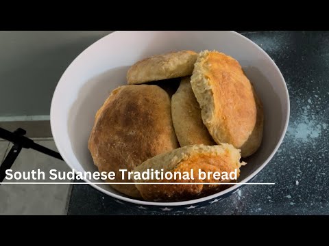 South Sudanese Traditional bread || simple ingredients
