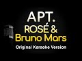 APT ROSÉ Bruno Mars Karaoke Songs With Lyrics Original Key