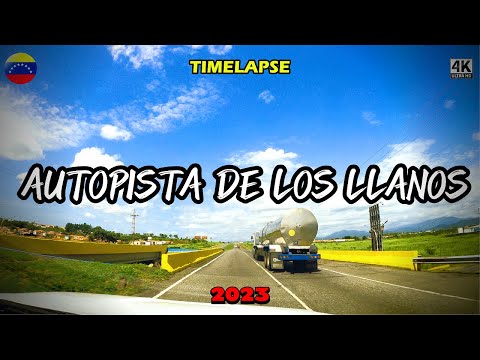 DE SAN CARLOS PA´BARINAS. Autopista José Antonio Páez 🇻🇪 Venezuela. 2023. Timelapse en 4K.