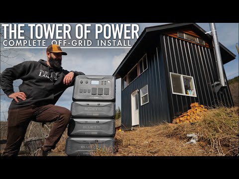 Using a Portable Battery Bank for Complete Off-Grid Power - The Full Install