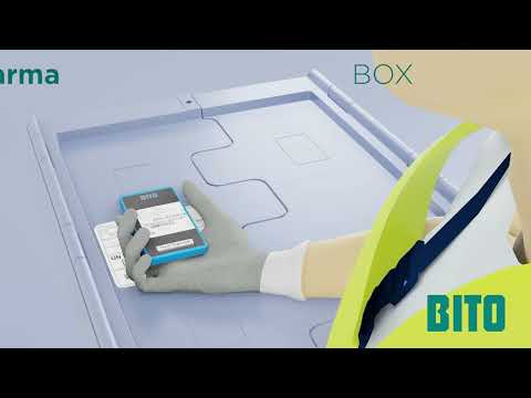 BITO PharmaBox high-performance packaging with label