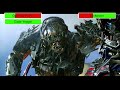 Optimus Prime & Cade Yeager vs. Lockdown with healthbars (Edited By @GabrielD2002)