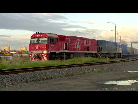5MA5 With NR74 "The Ghan" & NR84 "Southern Spirit" (24/9/2009) - PoathTV Australian Trains & Railway