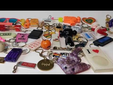80s/90s Keychain Collection Haul vintage keychain unboxing