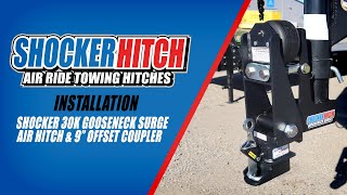 Shocker 9" Offset Gooseneck Surge Air Hitch & Demco Coupler for 2-5/16" Ball - Installation Video