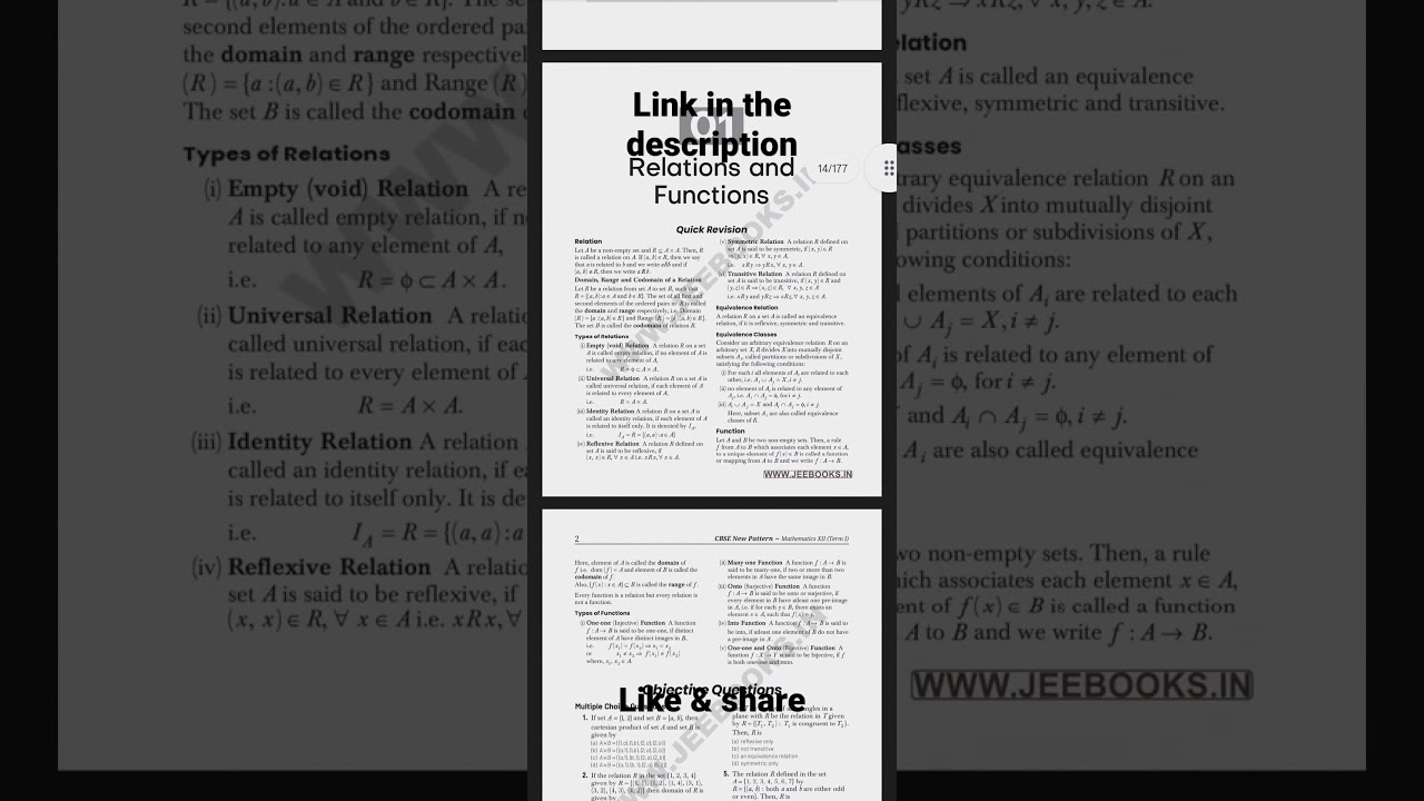 Class 12 Maths Arihant term 1 (full book)