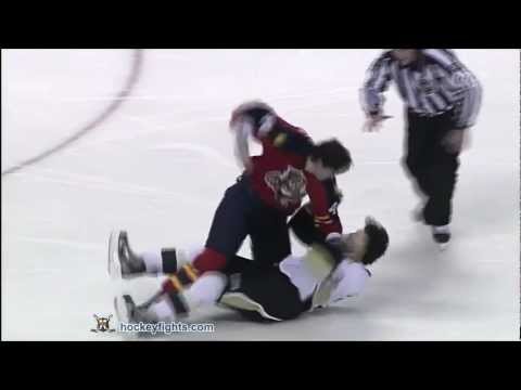 Eric Tangradi vs Erik Gudbranson Jan 13, 2012