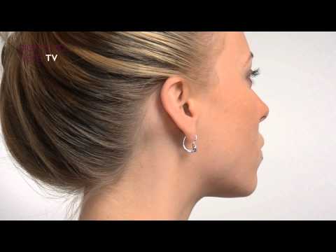 Amethyst 0.57ct And  Diamond  0.10CT Earrings In 9K White Gold - H3098