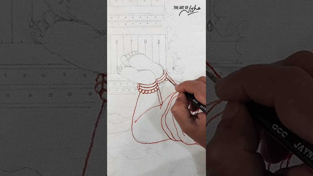 CUTE KRISHNA Mural Painting #ytshorts #art#paintingtutorialforbeginners #skeching #viralshorts