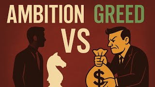 What is your Motivation !!  Ambition vs. Greed – Know the Difference.