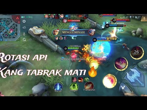 Rotasi Api beraksi🔥 Kang tabrak pun mati