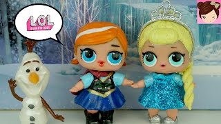 DIY LOL Surprise Dolls Custom Frozen Elsa &amp; Anna Toddlers | Lil Outrageous Littles - Titi Dolls