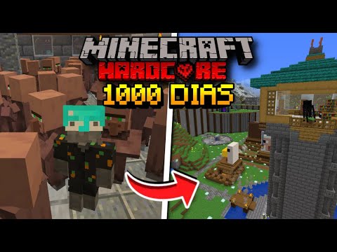 I SURVIVED OVER 1000 DAYS on Minecraft Hardcore [PELICULA COMPLETA]