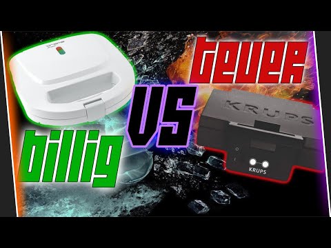 KRUPS Sandwich-Maker - Ist er sein Geld wert ?? - Dan testet - billig VS teuer-