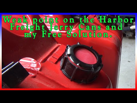Weak Point on the Harbor Freight Midwest Gas Can and my Free Solution.