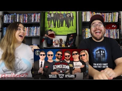 Bateman vs. Mantz & Kinda Funny vs. Funhaus REACTION - Movie Trivia Schmoedown