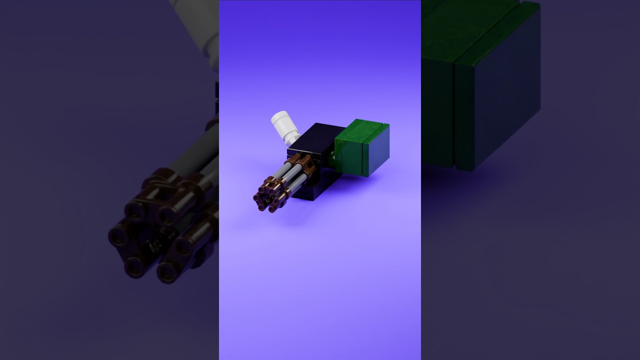 LEGO Multi-Barrelled Gun 🔥 MOC Mini Bricks Weapon Build