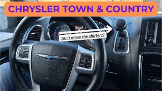 Chrysler Town & Country - SHIFTER STUCK IN "P" PARK MODE? (2011 - 2016)