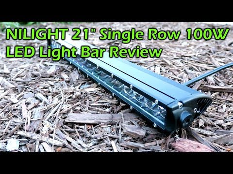 NILIGHT 21" Single Row 100W Flood & Spot Beam LED Light Bar