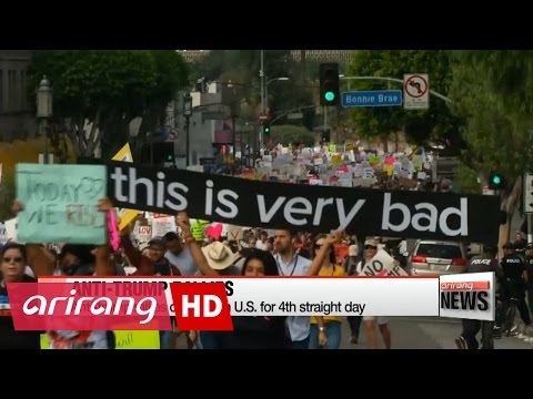 37都市で4日連続で反トランプデモが続く (Anti-Trump Protests continue in 37 cities for fourth straight day)