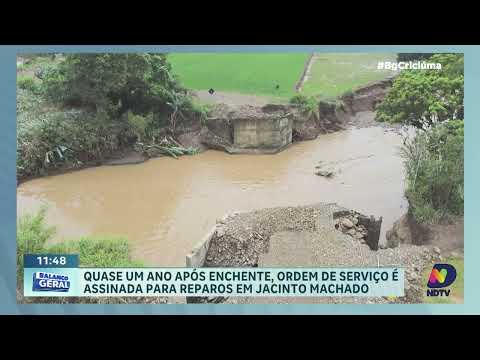 Prefeitura de Jacinto Machado anuncia revitalização pós-enchente