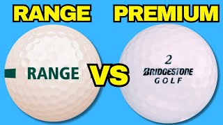 What’s INSIDE A Range Golf Ball vs Premium Golf Ball Compared!