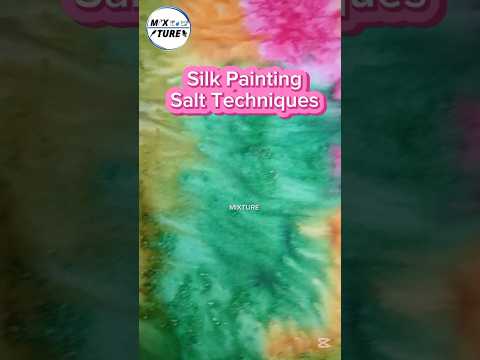 Magical Salt Effect on Fabric | Watch the salt reaction! #reels #art #short #youtubeshorts #shorts