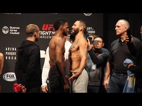 UFC Argentina: Neil Magny vs. Santiago Ponzinibbio Weigh-in Staredown