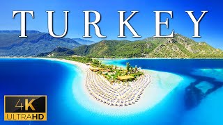 FLYING OVER TURKEY (4K UHD) - Soft Music & Wonderful Natural Landscape