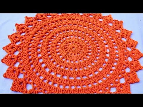 "Stunning🫣✨Thalposh Design Tutorial: Easy Steps for Beginners!" thalposh crochet Rumal design