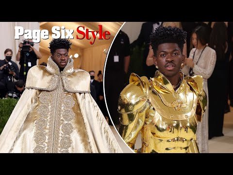 Lil Nas X shines in three golden outfits on Met Gala 2021 red carpet | Page Six Celebrity News